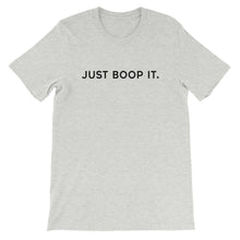 Load image into Gallery viewer, Just Boop It Dog Snoot Period Athletic Heather Short Sleeve Tee T-Shirt