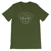 Load image into Gallery viewer, Pug Continuous Line Boop Short Sleeve T-Shirt