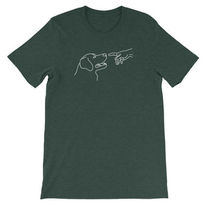 Chocolate Labrador Retriever Creation of Boop Heather Forest Short Sleeve T-Shirt