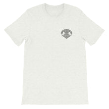 Load image into Gallery viewer, Simply BOOP Small Chest Logo Snoot Squares Ash T-Shirt