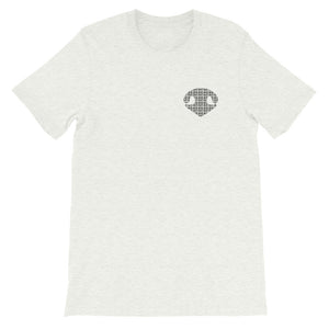 Simply BOOP Small Chest Logo Snoot Squares Ash T-Shirt
