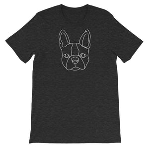 Boston Terrier Continuous Line Boop Short Sleeve T-Shirt