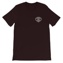 Load image into Gallery viewer, Simply BOOP Small Chest Logo Snoot Squares Oxblood Black T-Shirt