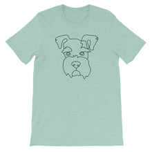 Load image into Gallery viewer, Schnauzer Continuous Line Boop Short Sleeve T-Shirt