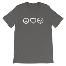 Load image into Gallery viewer, Peace Love BOOP Pet Snoot Heart Asphalt Short Sleeve Tee T-Shirt