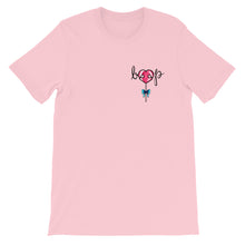 Load image into Gallery viewer, Dessert LolliBOOP BOOP Lollipop Heart Dog Snoot Candy Pink Short Sleeve Tee T-Shirt