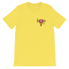 Load image into Gallery viewer, Dessert Scoop of BOOP Ice Cream Cone Dog Snoot Sweets Yellow Short Sleeve Tee T-Shirt