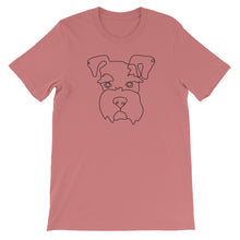 Load image into Gallery viewer, Schnauzer Continuous Line Boop Short Sleeve T-Shirt