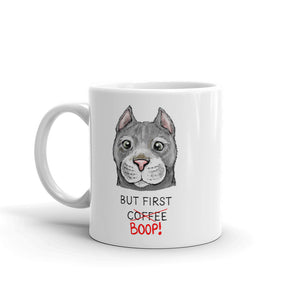 But First Coffee Boop Kitten Portrait Mug