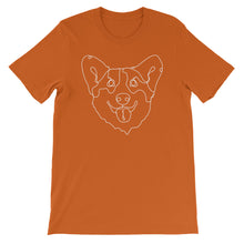 Load image into Gallery viewer, Corgi Continuous Line Boop Short Sleeve T-Shirt