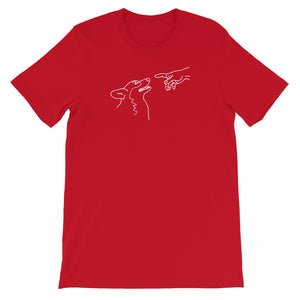 Corgi Creation of Boop Red Short Sleeve T-Shirt