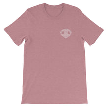 Load image into Gallery viewer, Simply BOOP Small Chest Logo Snoot Squares Mauve T-Shirt