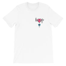 Load image into Gallery viewer, Dessert LolliBOOP BOOP Lollipop Heart Dog Snoot Candy White Short Sleeve Tee T-Shirt